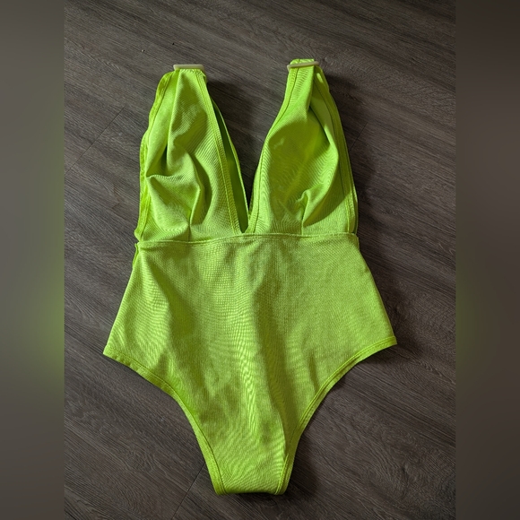 Neon Green Swimsuit ASOS Design US 8 - Picture 5 of 7